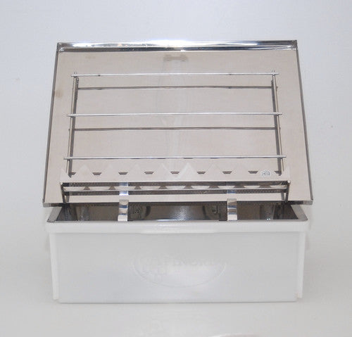 Uncapping tray (stainless steel)